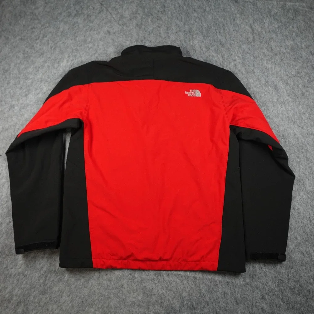 The North Face Jacket Mens Large Red Apex Bionic Softshell Full Zip Jacket